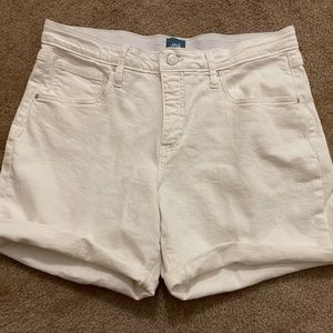 Jag white jean shorts